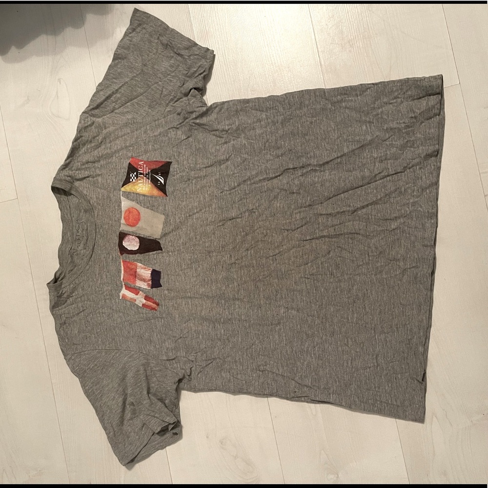 Nautica Grey graphic T-shirt